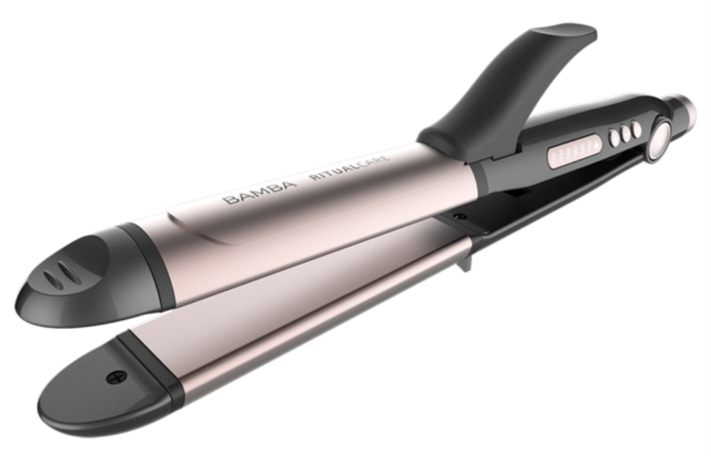 Cecotec Bamba RitualCare 1000 Ceramic 2in1 Plancha de pelo Caliente Gris, Rosa 82 W 2 m