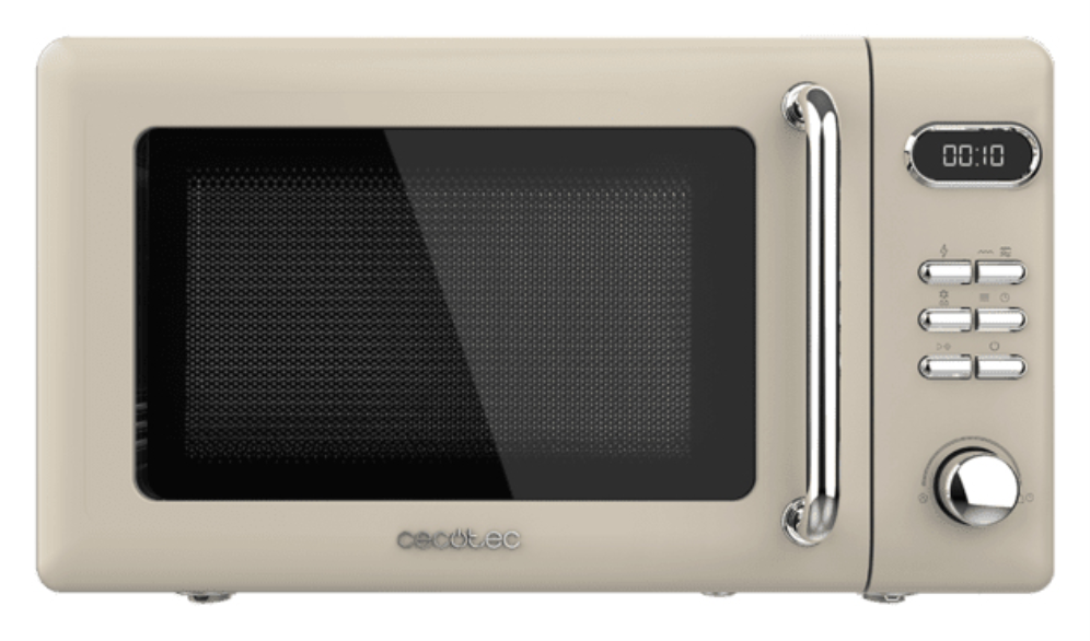Microondas con grill Cecotec proclean 5110 retro beige 700w 20l