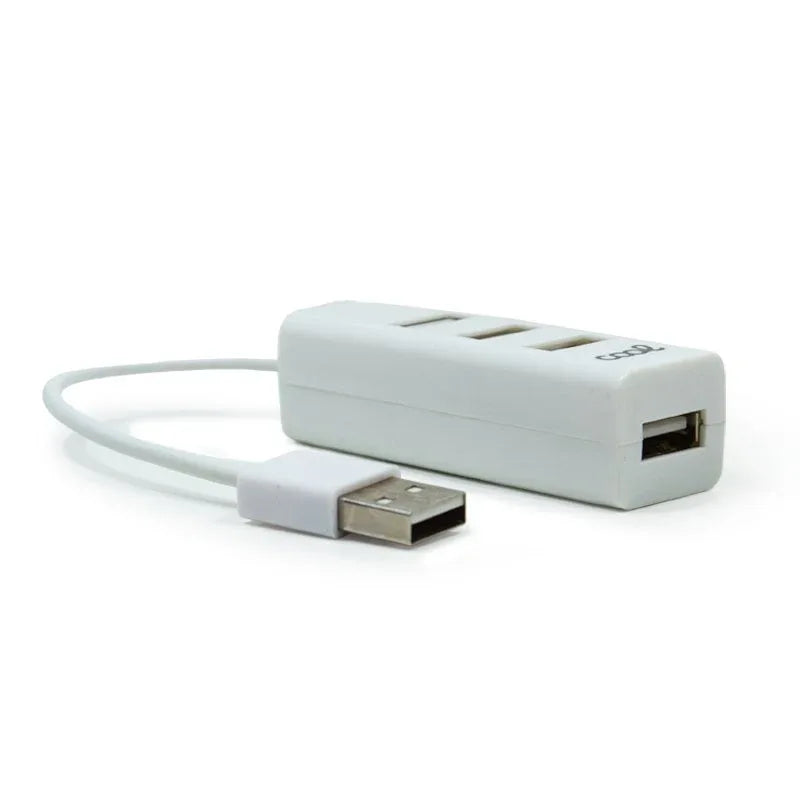 Hub USB 2.0 Universal COOL 4 Puertos USB Blanco - PixelPlaza