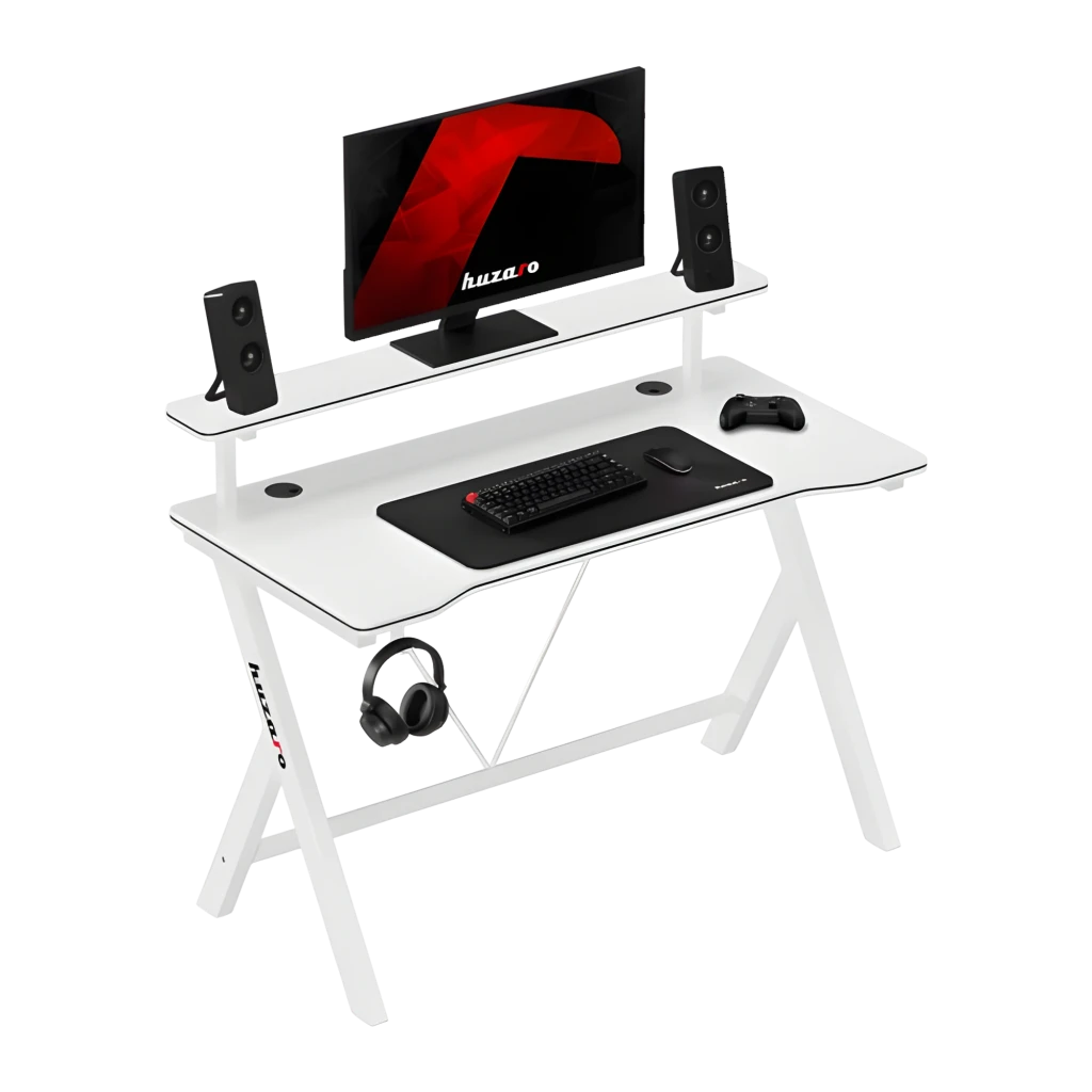 Mesa Gaming Huzaro Hero 1.9 Acero con revestimiento fibra de carbono