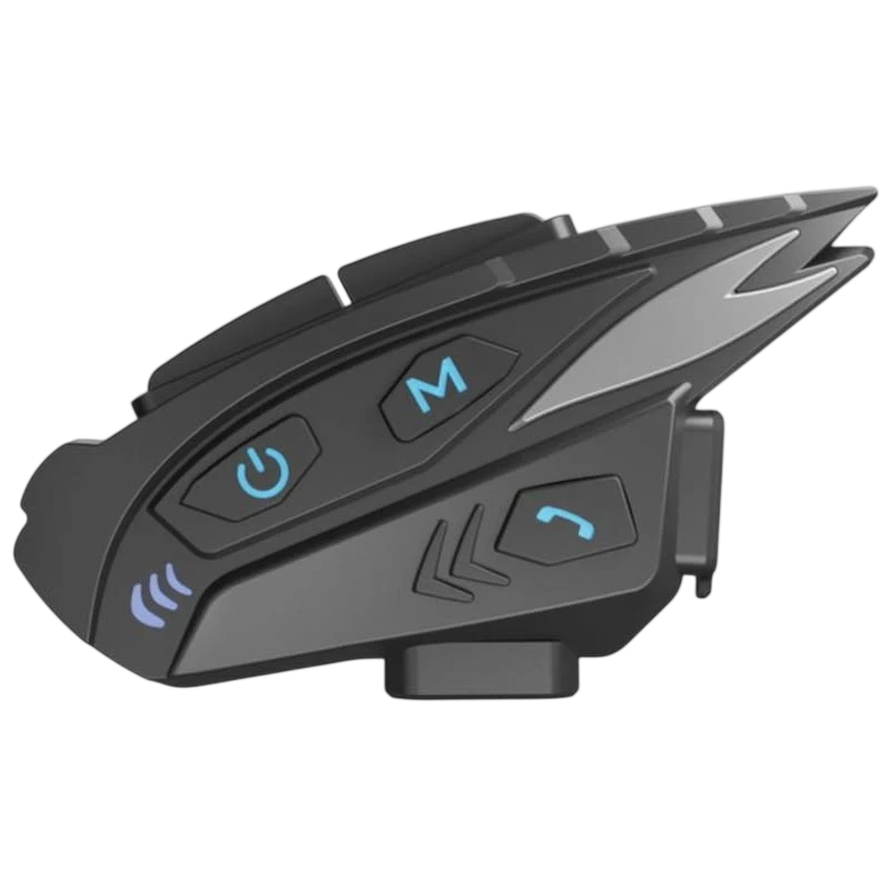 Hysnox Shark Pro Full Duplex 8 interlocutores conversación simultánea Bluetooth 5.1 28h Intercomunicador para moto