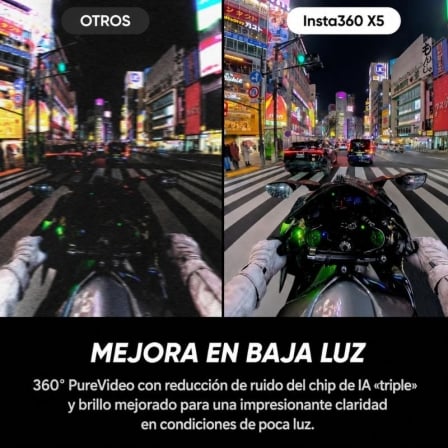 Cámara Digital Deportiva INSTA360 X5 Motorcycle Bundle/ 8K/ Ángulo de visión 360º/ Negra