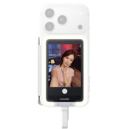 Pantalla Selfie INSTA360 Snap/ Con Luz/ Blanco