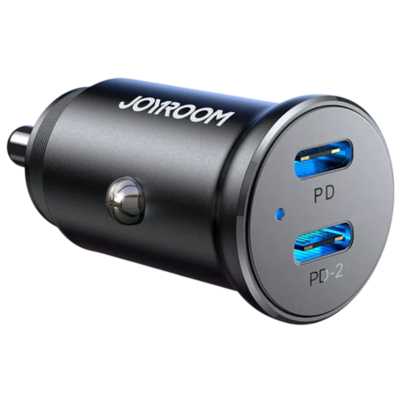 Joyroom JR-CCN06 Dual USB-C Mini Metal - Cargador de coche