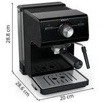 Cafetera Expreso Krups Authentic XP381810/ 1140W/ 15 Bares/ Negra
