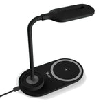 Lámpara LED + Base Carga Inalámbrica Qi COOL Negro - PixelPlaza