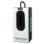 Lámpara LED + Base Carga Inalámbrica Qi COOL Negro - PixelPlaza