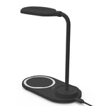 Lámpara LED + Base Carga Inalámbrica Qi COOL Negro - PixelPlaza