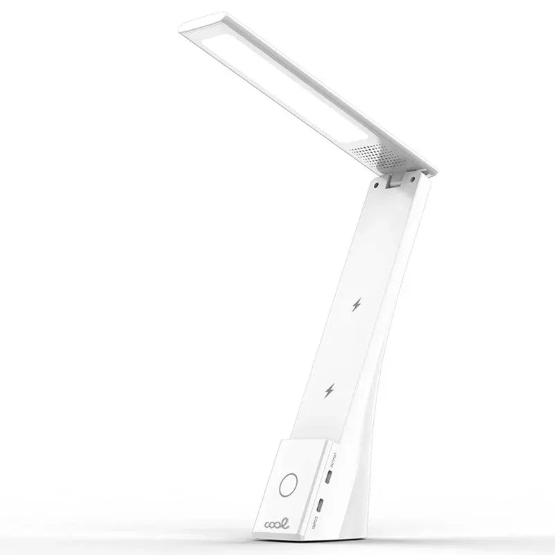 Lámpara LED con Base Qi Carga Inalámbrica COOL Compact Blanco - PixelPlaza