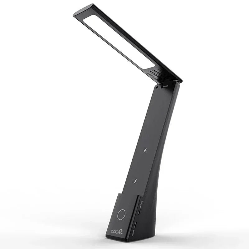 Lámpara LED con Base Qi Carga Inalámbrica COOL Compact Negro - PixelPlaza