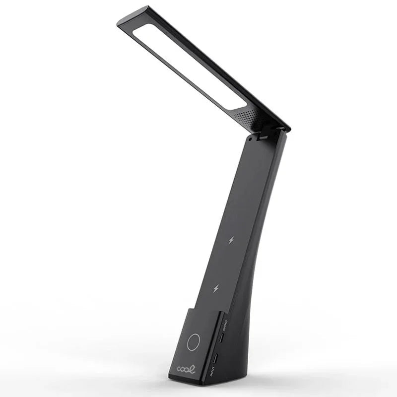 Lámpara LED con Base Qi Carga Inalámbrica COOL Compact Negro - PixelPlaza
