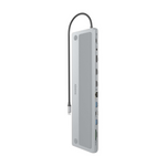 Aisens ASUC-12P020-GR base para portátil y replicador de puertos Alámbrico USB 3.2 Gen 1 (3.1 Gen 1) Type-C