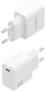 Aisens Cargador GaN USB-C PD3.0 1xUSB-C 20W, Blanco