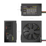 Aisens Fuente Alimentacion ATX 500W OEM, Negra