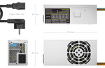 Aisens Fuente Alimentacion TFX 500W con Cable de Alimentacion OEM, Plata