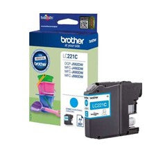 Cartucho tinta Brother lc221c cian 260 paginas dcpj562dw · mfcj480dw · mfcj680dw