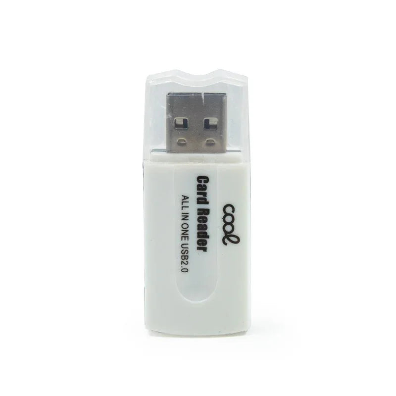 Lector USB Tarjetas Memoria Universal COOL (All in One) Blanco - PixelPlaza