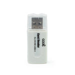 Lector USB Tarjetas Memoria Universal COOL (All in One) Blanco - PixelPlaza