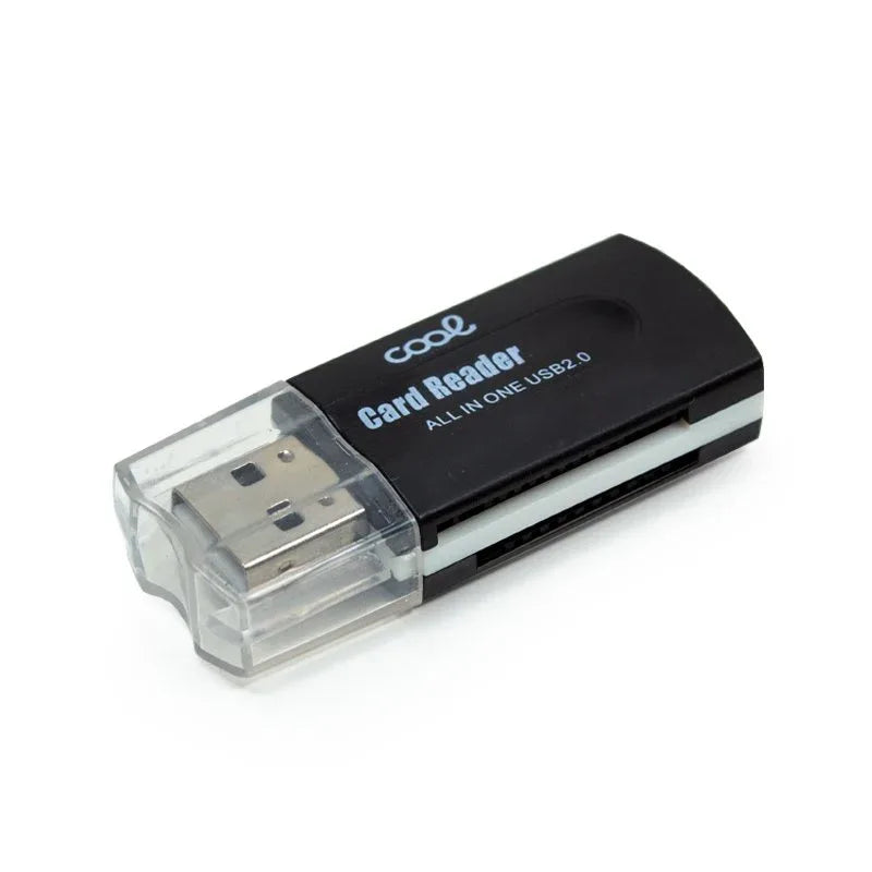 Lector USB Tarjetas Memoria Universal COOL (All in One) Negro - PixelPlaza
