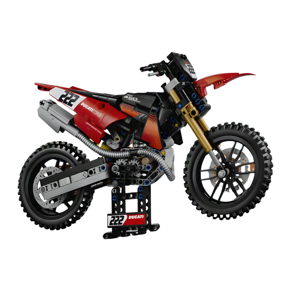 Set de construcción LEGO Technic 42238 Ducati Desmo450 MX Factory