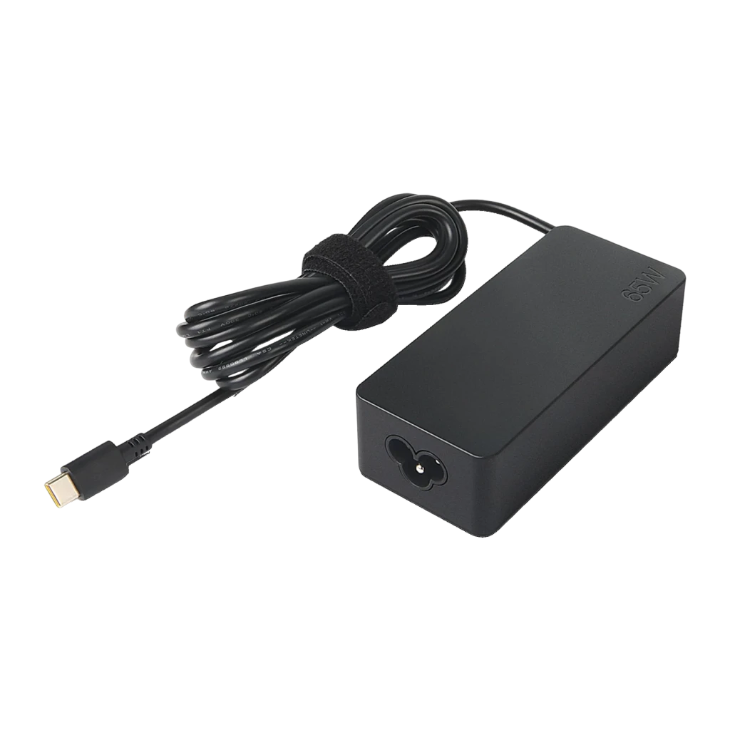 Reacondicionado – Cargador Lenovo Adaptador de CA USB-C 65W Negro (Versión Bulk)