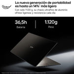 Portátil LG Gram 14Z90U-V.AZ85BN Intel Core Ultra 7-355/ 32GB/ 512GB SSD/ 14"/ Win11 Pro
