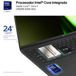 Portátil LG Gram 14ZB90S-G.AX55BN Intel Core Ultra 5-115U/ 16GB/ 512GB SSD/ 14"/ Sin Sistema Operativo