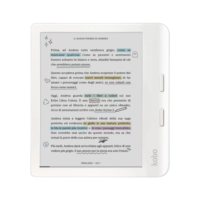 Rakuten Kobo Libra Colour 32GB Blanco 7 pulgadas WiFi eBook
