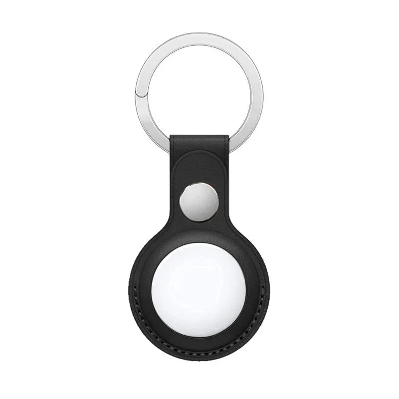Llavero Protector COOL Compatible con AirTag Polipiel Negro - PixelPlaza