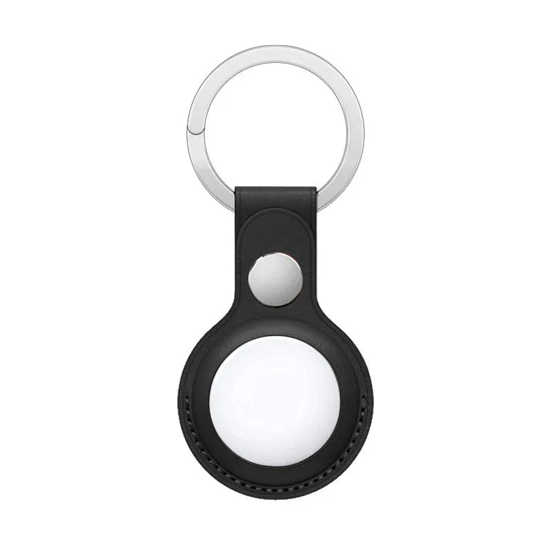 Llavero Protector COOL Compatible con AirTag Polipiel Negro - PixelPlaza