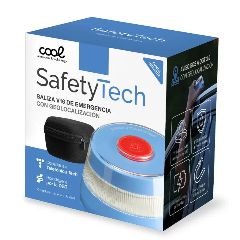 Luz Baliza Conectada (Homologada DGT) COOL Safetytech - PixelPlaza