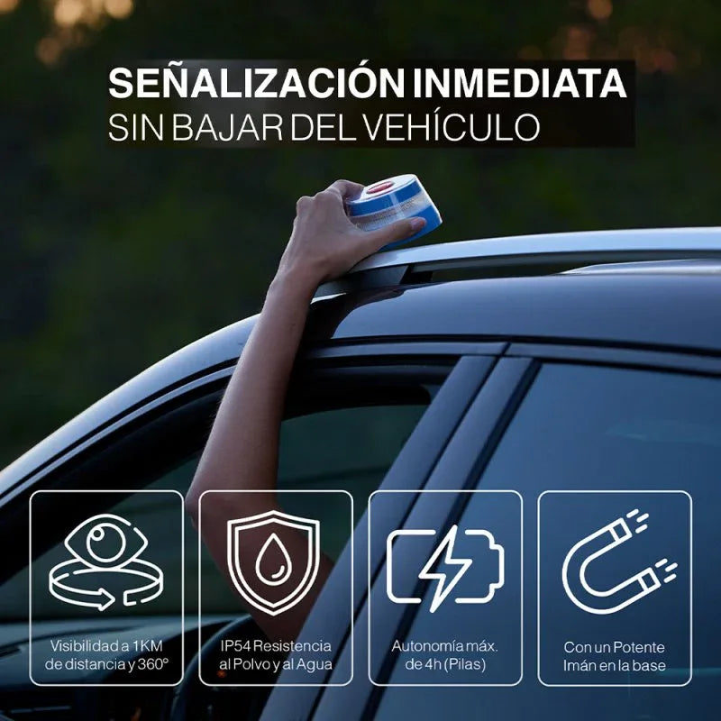 Luz Baliza Conectada (Homologada DGT) COOL Safetytech - PixelPlaza