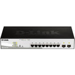 Switch d - link 8 puertos 10 - 100 - 1000 poe gestionable +2 ptos sfp layer2 smartiii