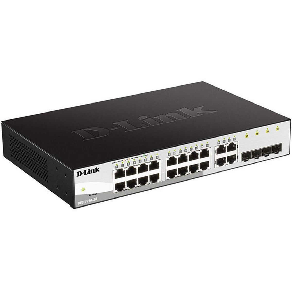 Switch d - link 20 puertos gestionable 16 gigabit ethernet 10 - 100 - 100 4 sfp