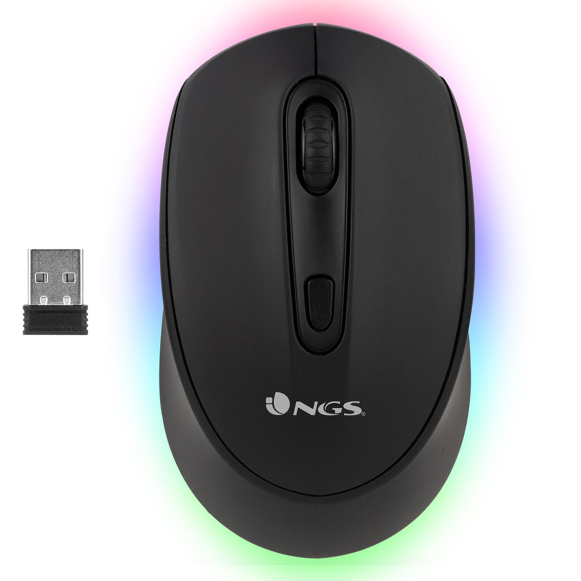 Raton multidispositivo inalambrico recargable NGS smog - rb