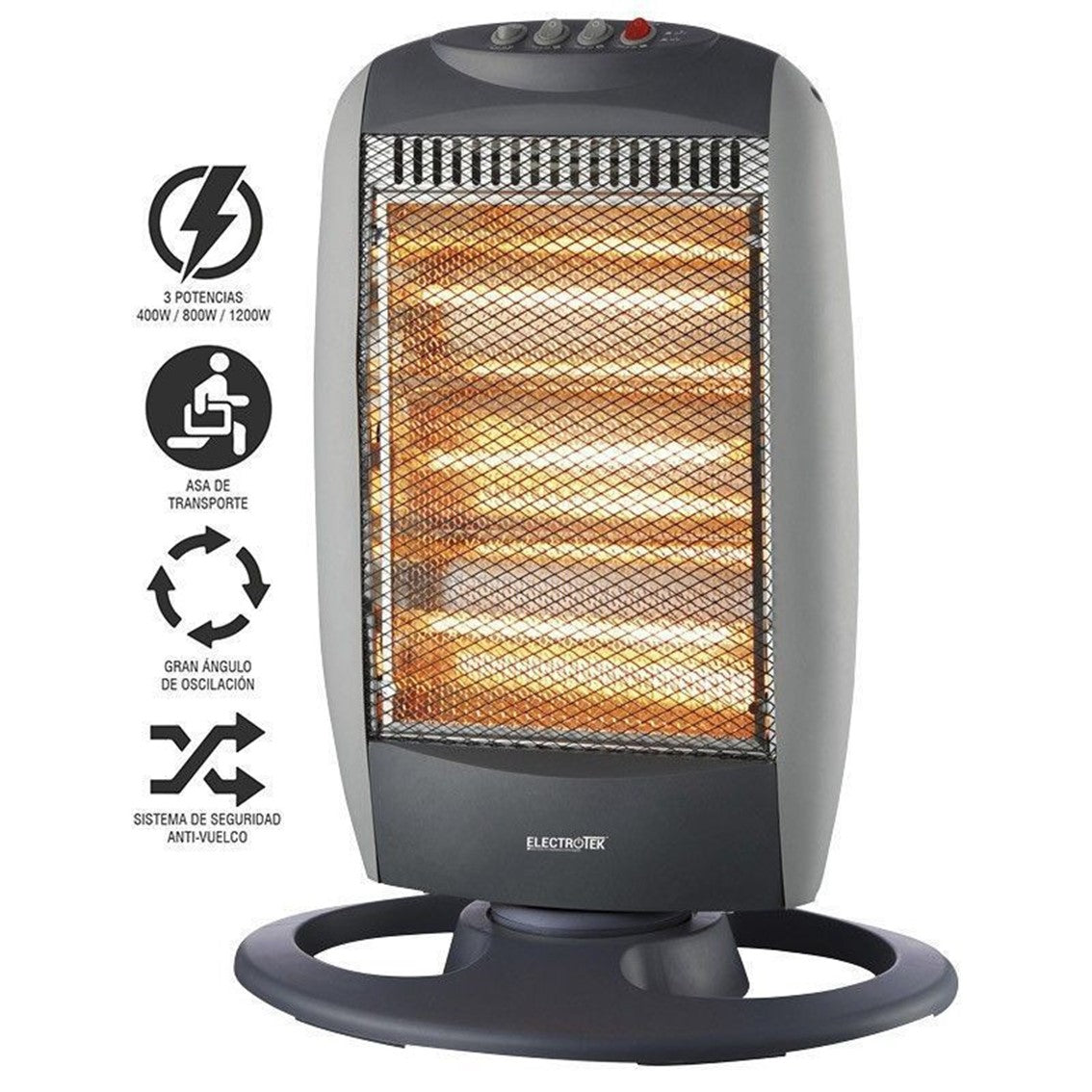 Estufa electrica Thulos et - eh1206 400w - 800w - 1200w