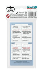 Fundas transparentes de cartas ultimate guard precise - fit cierre reutilizable tamaño estándar 100 unidades