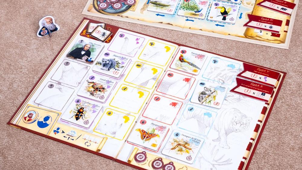 Juego de mesa tras los pasos de darwin