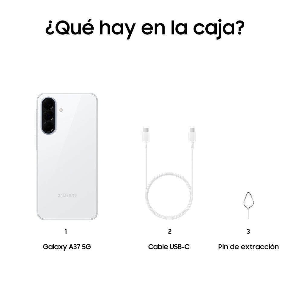 Samsung galaxy a37 5g 8GB/256GB 6,7" Blanco detalle #blanco