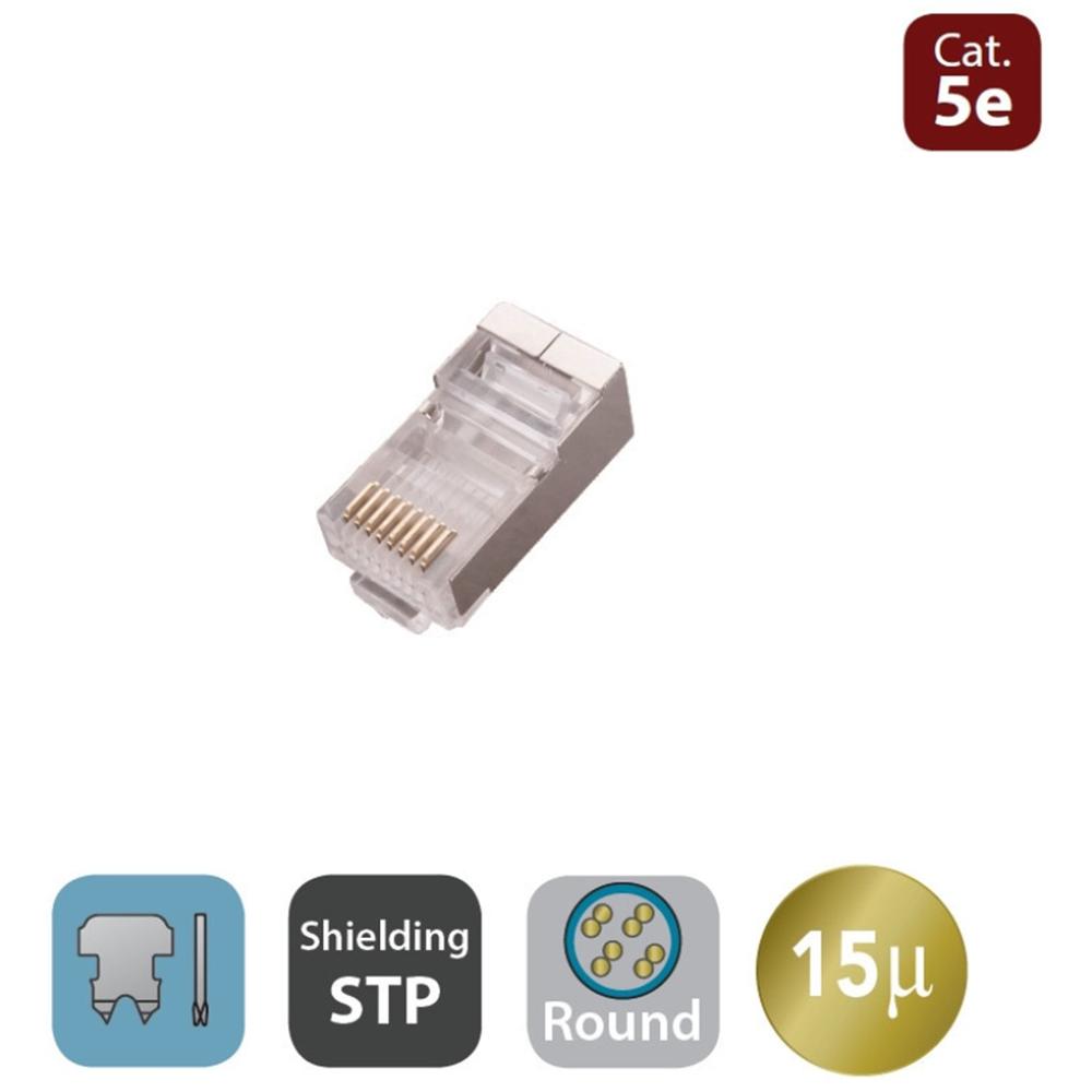 Conector RJ45 wp wpc - mdp - 882 - 5f - r15 cat. 5e macho