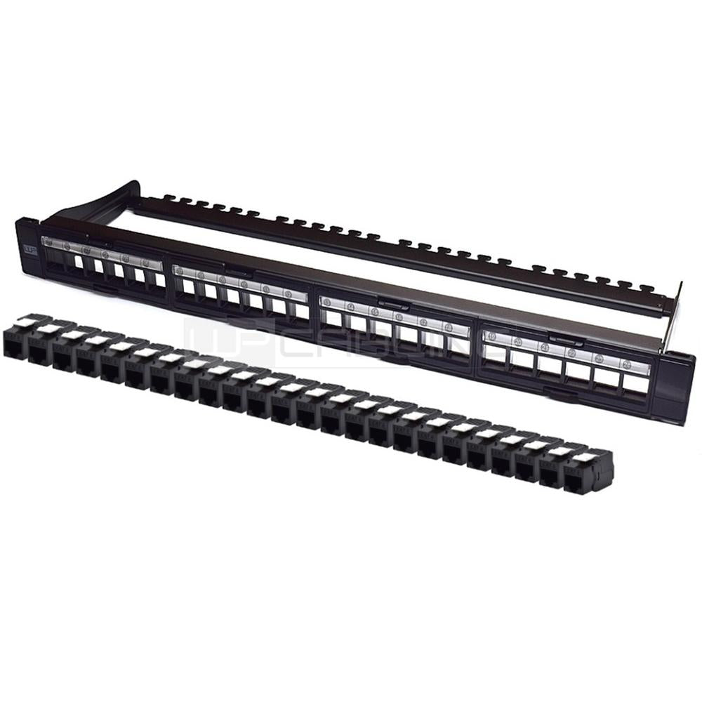 Patch panel wp 1u 19 pulgadas 24 puertos utp cat. 6a