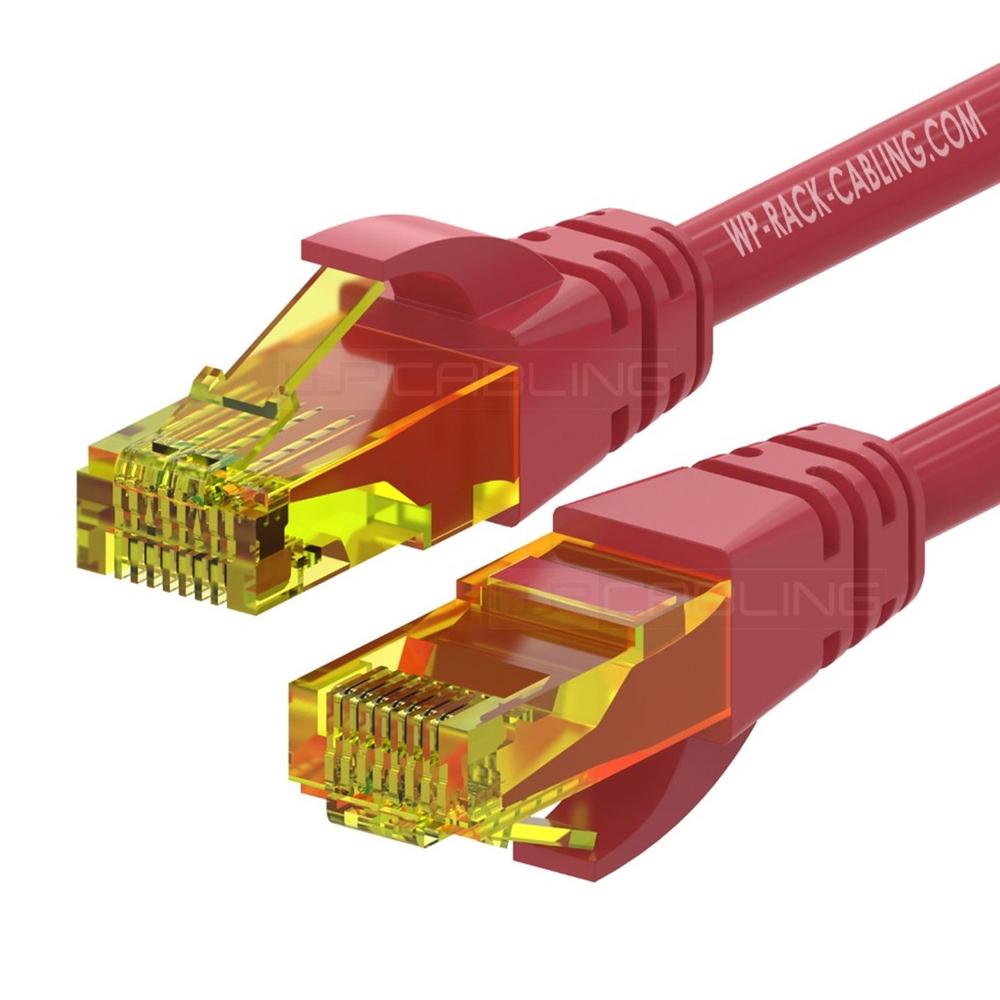 Cable de red wp latiguillo RJ45 u utp cat.6a Rojo #rojo