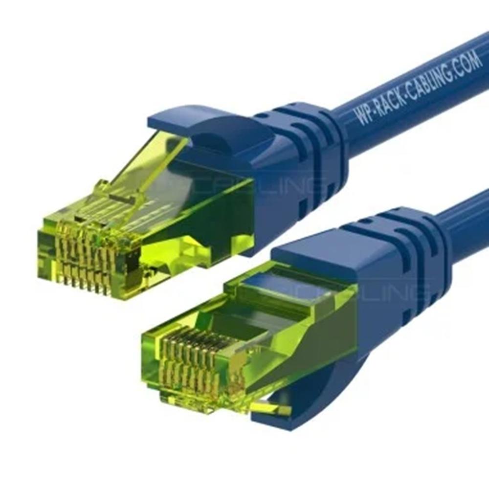 Cable de red wp latiguillo RJ45 u utp cat.6a Azul #azul