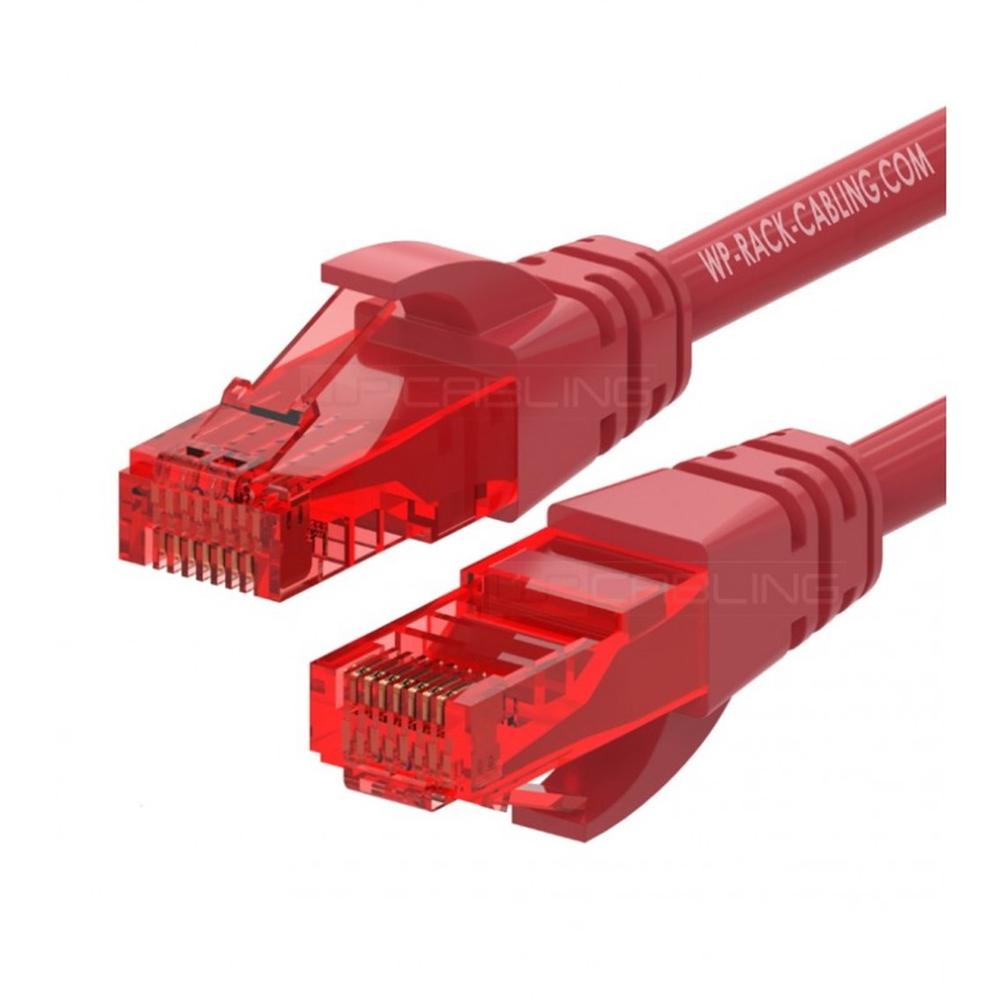 Cable de red wp latiguillo RJ45 u utp cat.6 Rojo #rojo