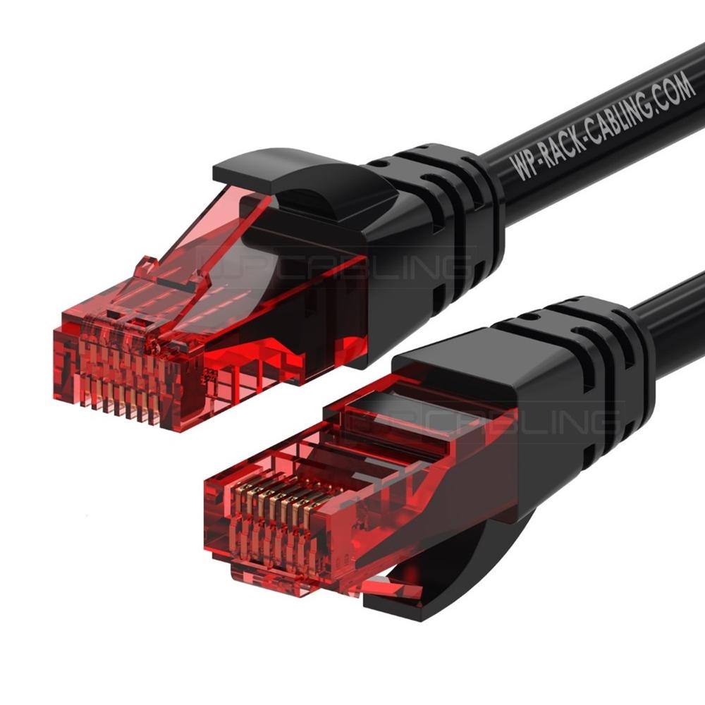 Cable de red wp latiguillo RJ45 u utp cat.6 Negro #negro