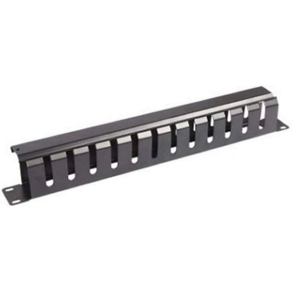 Panel pasa cables wp 1u · con tapa · negro