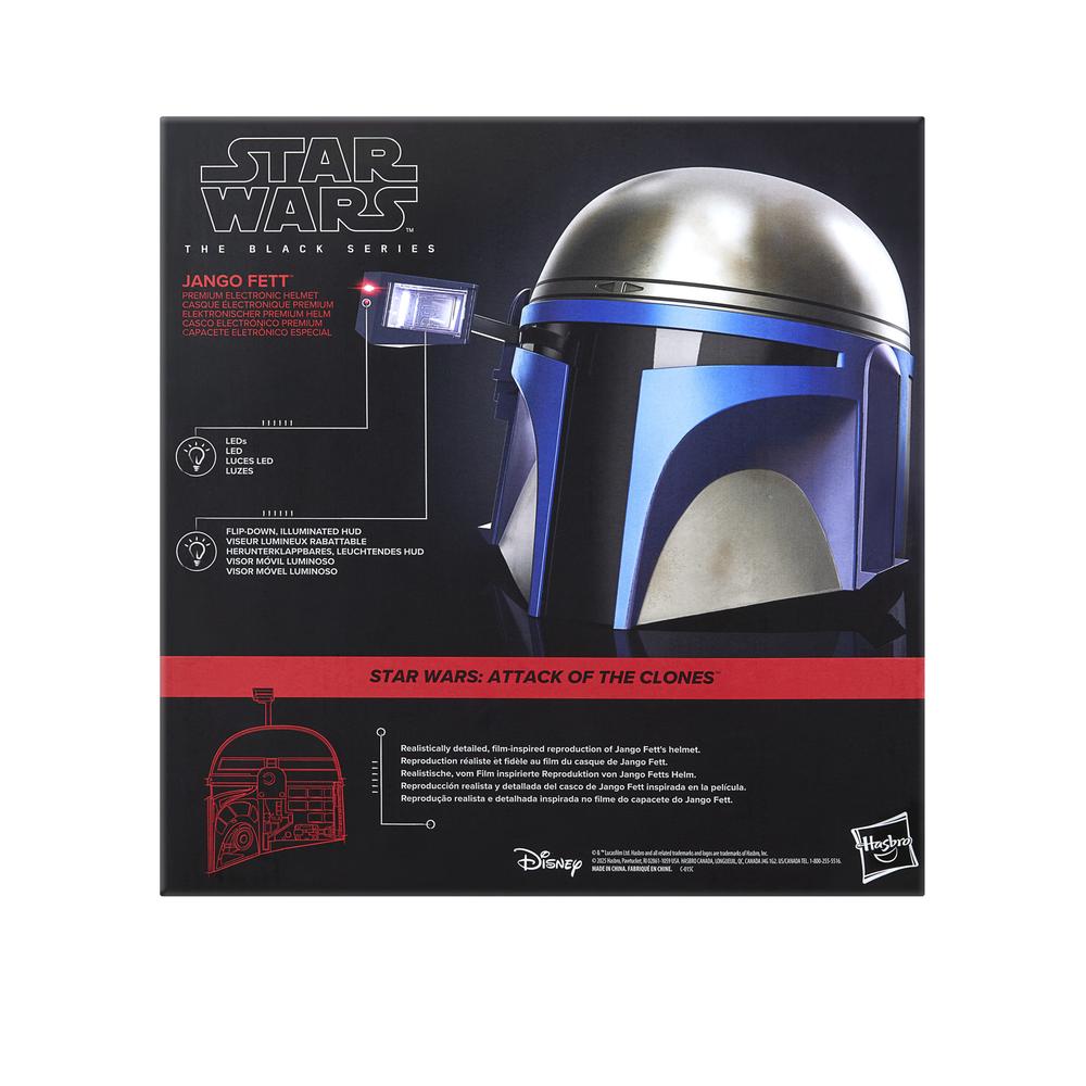 Réplica casco electrónico Hasbro star wars the black series jango fett