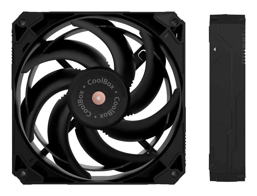 Ventilador caja Coolbox 120 mm v12 black