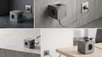 Base de enchufes Coolbox cubik magnet 3 enchufes con carga USB c+a cable ac integrado