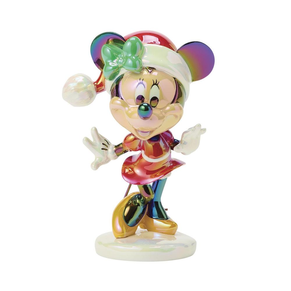 Figura Enesco minnie mouse navideña